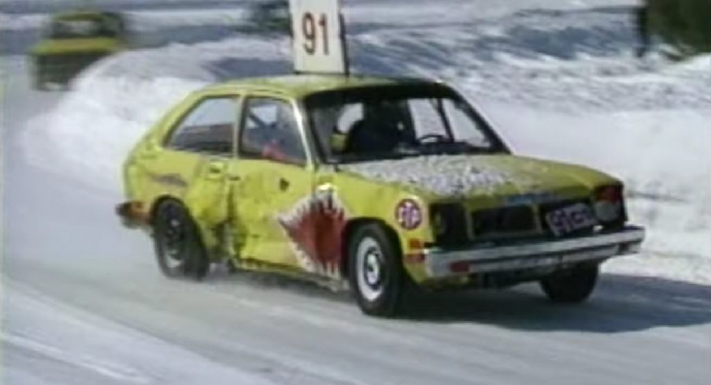 Canadians Were Doing The Lord’s Work In The ’80s Destroying Malaise Era Cars In Ice Racing