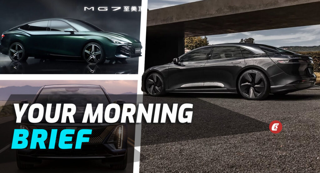 Lucid Air Dark Side Package, 2023 MG7, And New $7,500 EV Tax Credit: Your Morning Brief